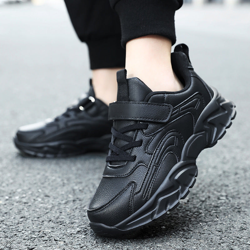 Chaussures en cuir pour enfants avec semelle souple – Élégantes et confortables