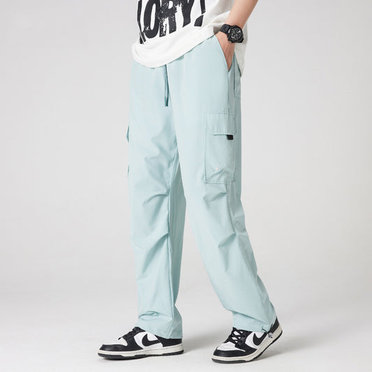 Pantalon Sport Homme – Soie de Glace Respirante et Coupe Ample