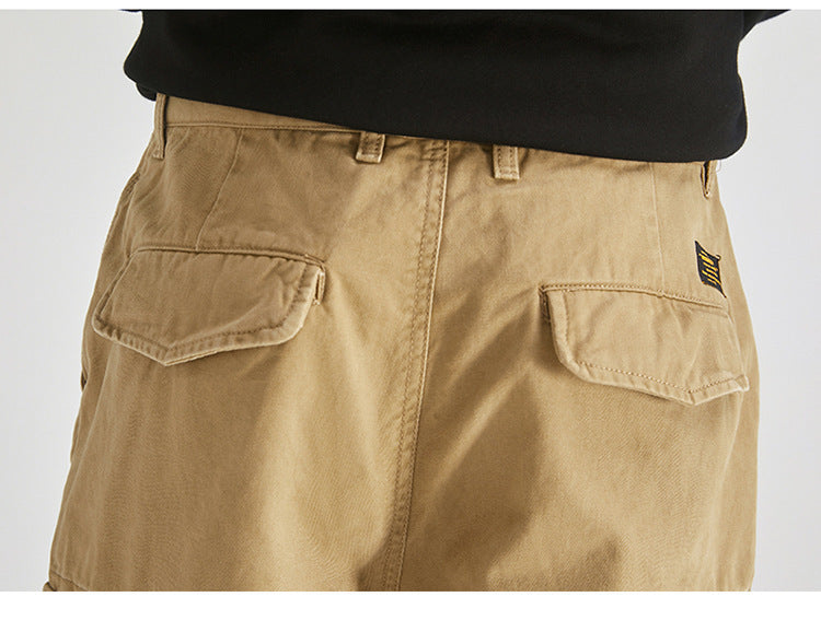 Pantalon Homme Casual – Coupe Loose avec Grandes Poches