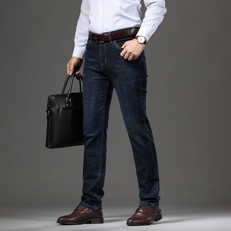 Jeans Homme Extensible – Coupe Large Business Casual Automne/Hiver