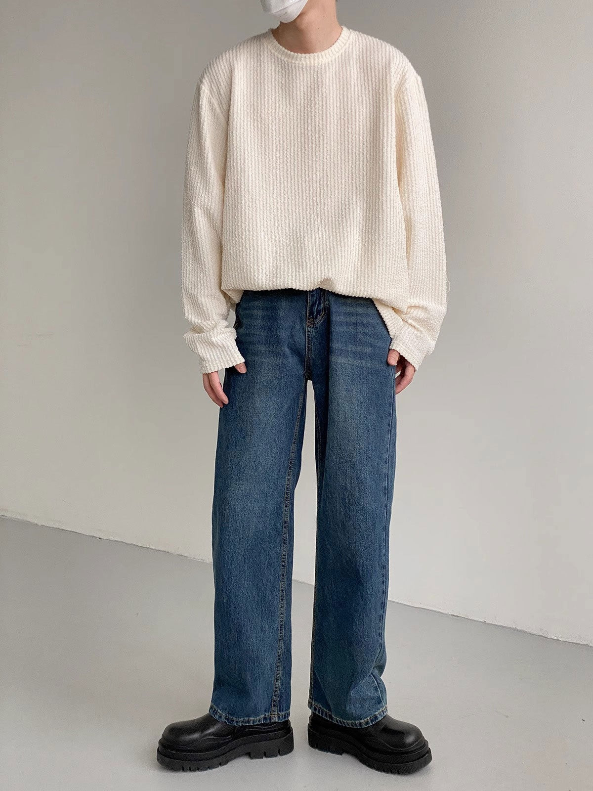 Chemise homme automne décontractée à coupe ample – Style casual confortable