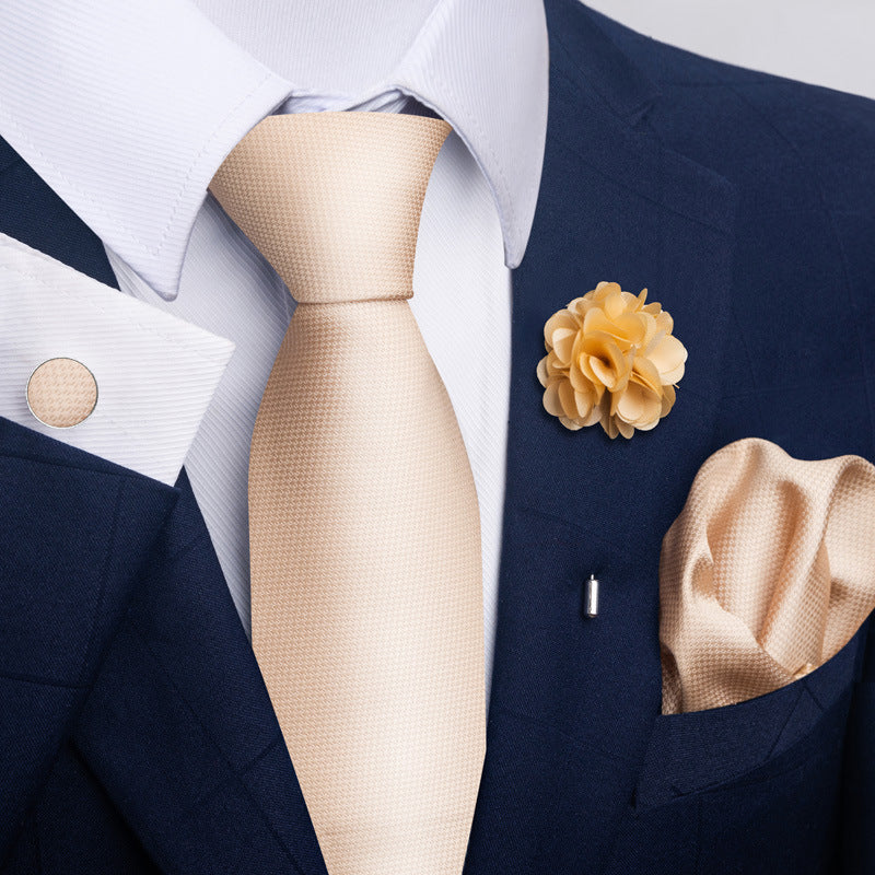 Set de 8 accessoires homme : cravate, pochette et nœud papillon – Élégance complète pour costume