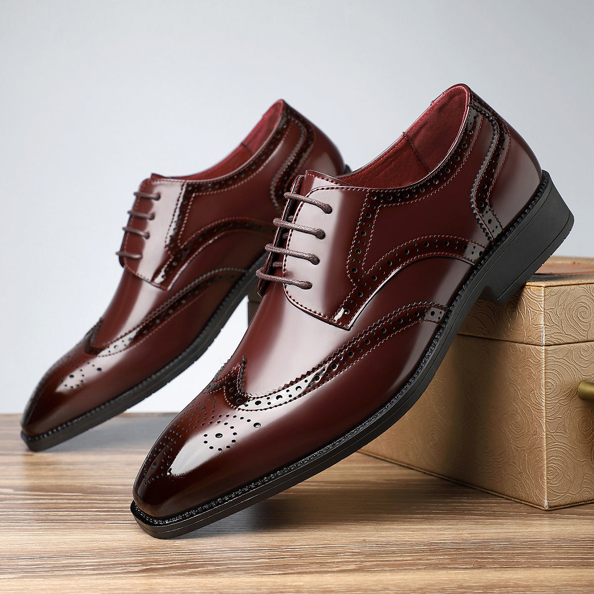Chaussures Cuir Homme Rétro British – Élégantes, Confortables et Polyvalentes
