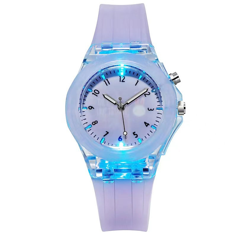Montre Enfant Silicone Motif Fruit Lumineux – Bracelet Coloré & Quartz