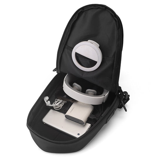 Sac bandoulière sport homme – Sac de poitrine compact pour voyage et plein air