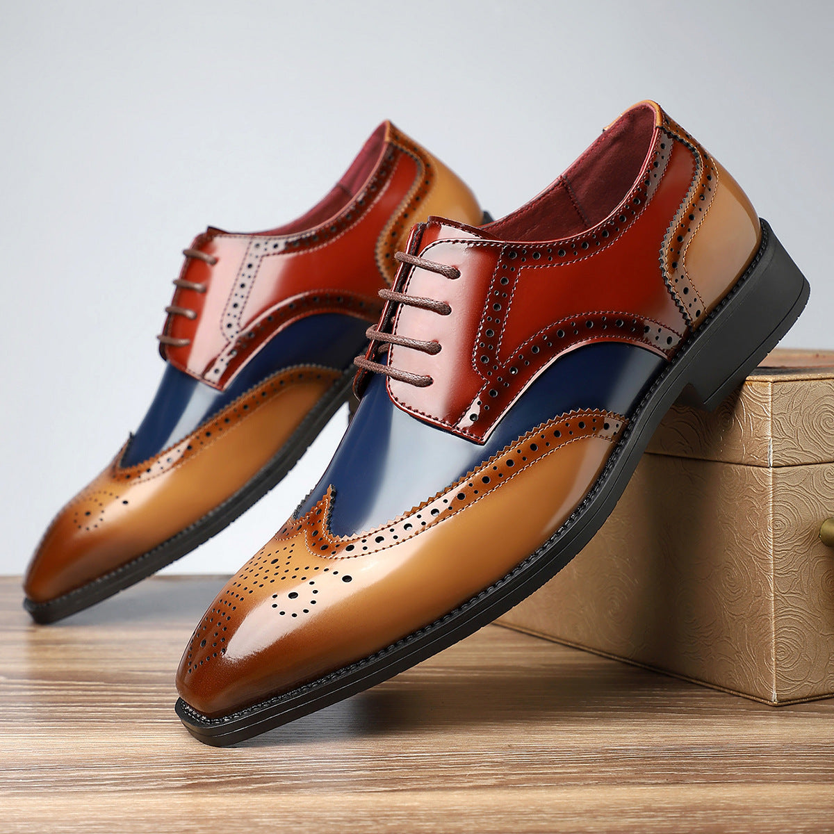 Chaussures Cuir Homme Rétro British – Élégantes, Confortables et Polyvalentes