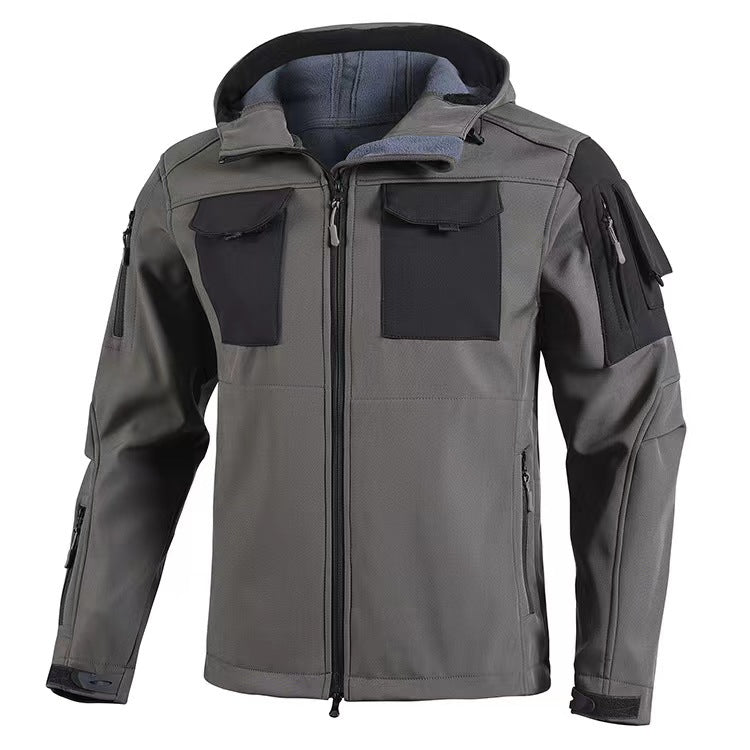 Veste softshell homme imperméable et coupe-vent – Doublure polaire chaude