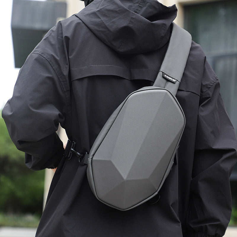 Sac bandoulière sport homme – Sac de poitrine compact pour voyage et plein air