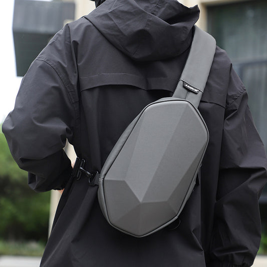 Sac bandoulière sport homme – Sac de poitrine compact pour voyage et plein air