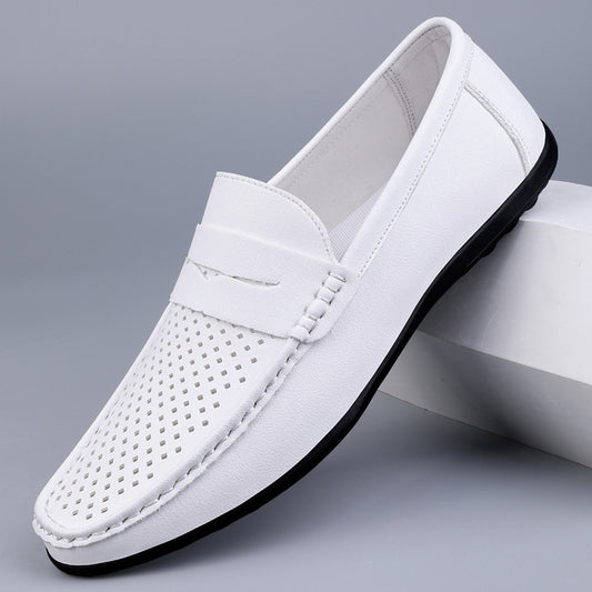 Mocassins Homme en Cuir Microfibre aéré – Légers, respirants et élégants