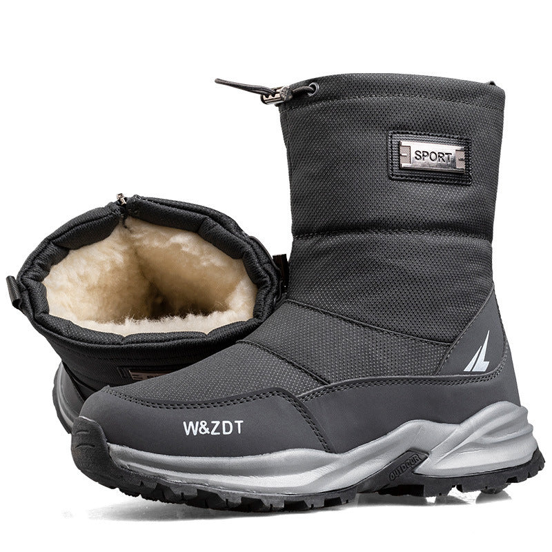 Bottes de Neige Imperméables et Antidérapantes pour Homme – Confort Hivernal