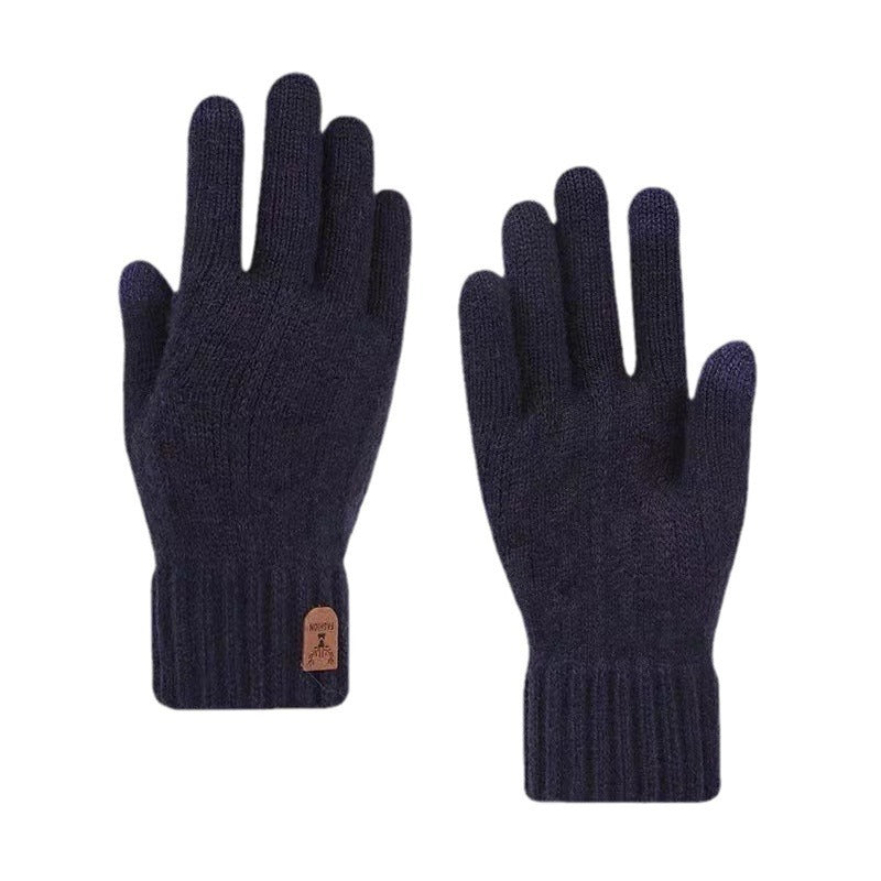 Gants homme en laine tricotée – Anti-froid pour conduite et activités extérieures