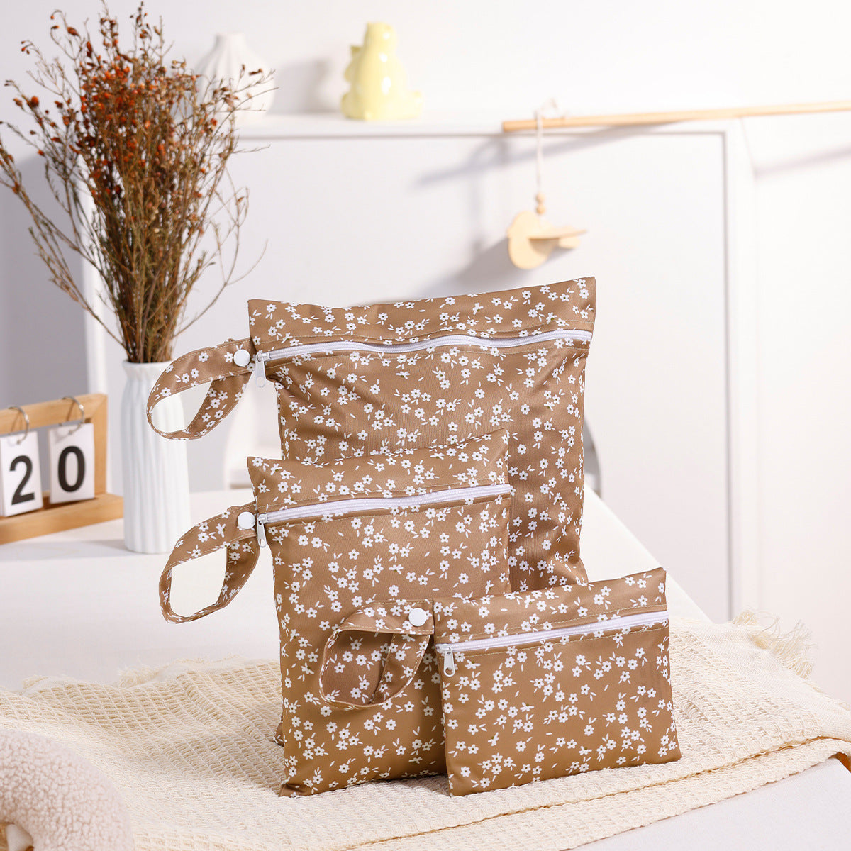 Lot de 3 Sacs de Rangement Imprimés pour Vêtements – Organisation Pratique et Élégante