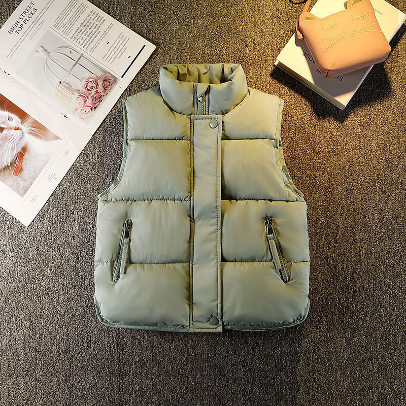 Gilet en coton doudoune sans manches – Style décontracté enfant