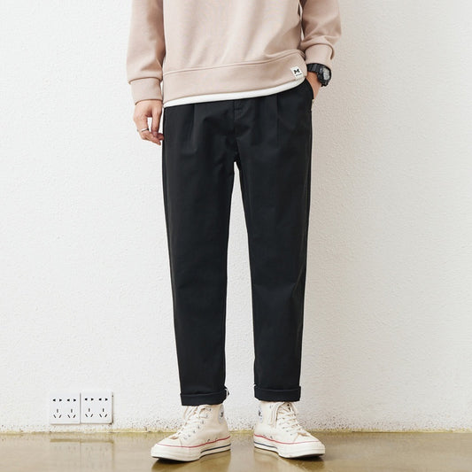 Pantalon Droit Homme Kaki – Simple, Polyvalent et Confortable