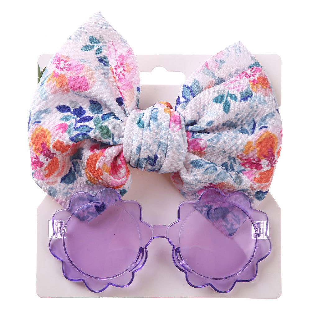Ensemble Lunettes de Soleil Enfant + Bandeau Style Ours – Protection UV + Accessoire Mode