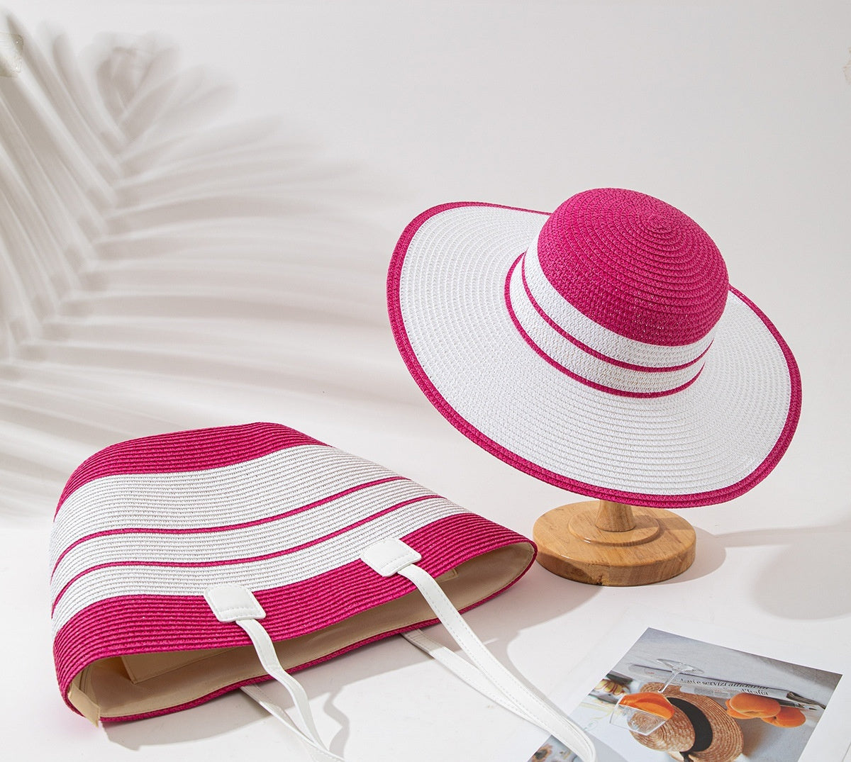 Chapeau de paille & sac assorti – protection solaire