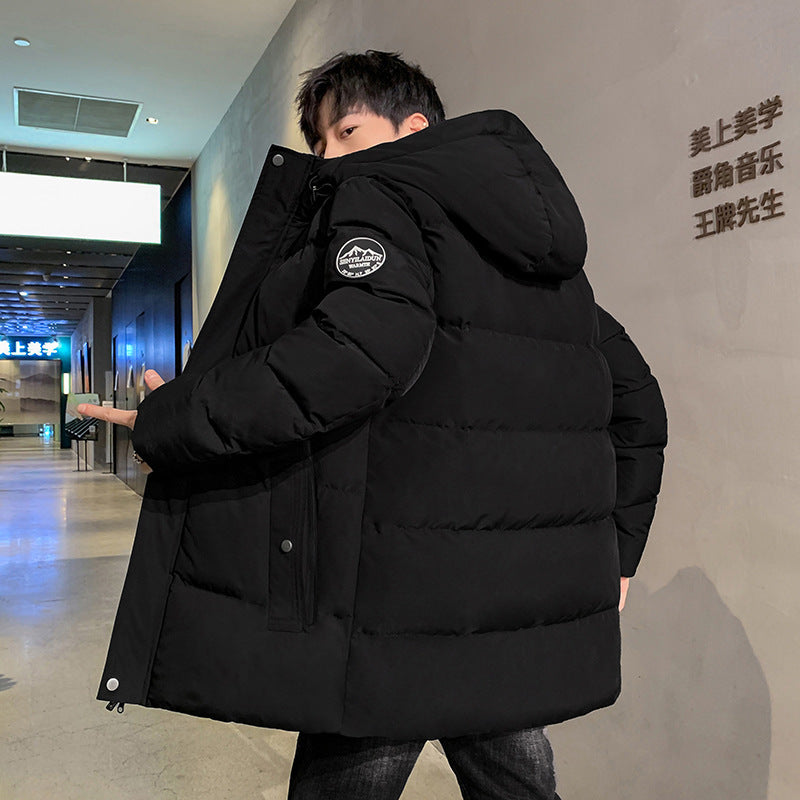 Doudoune hiver homme épaissie – Veste en coton chaude pour jeunes