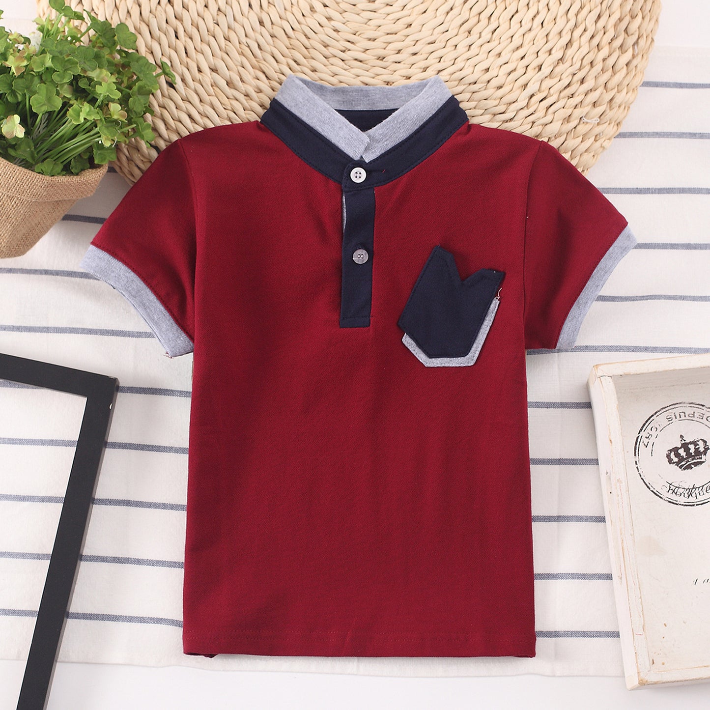 Polo enfant manches courtes – Confort et style décontracté