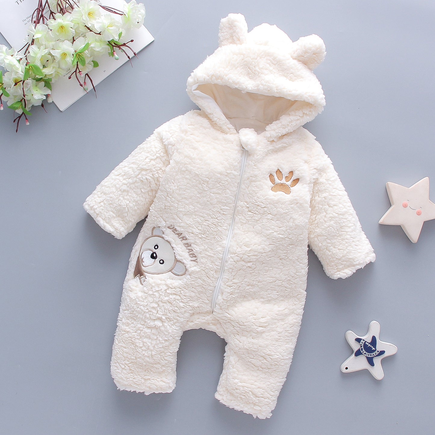 Combinaison d'hiver en coton pour bébé – Vêtement chaud et confortable