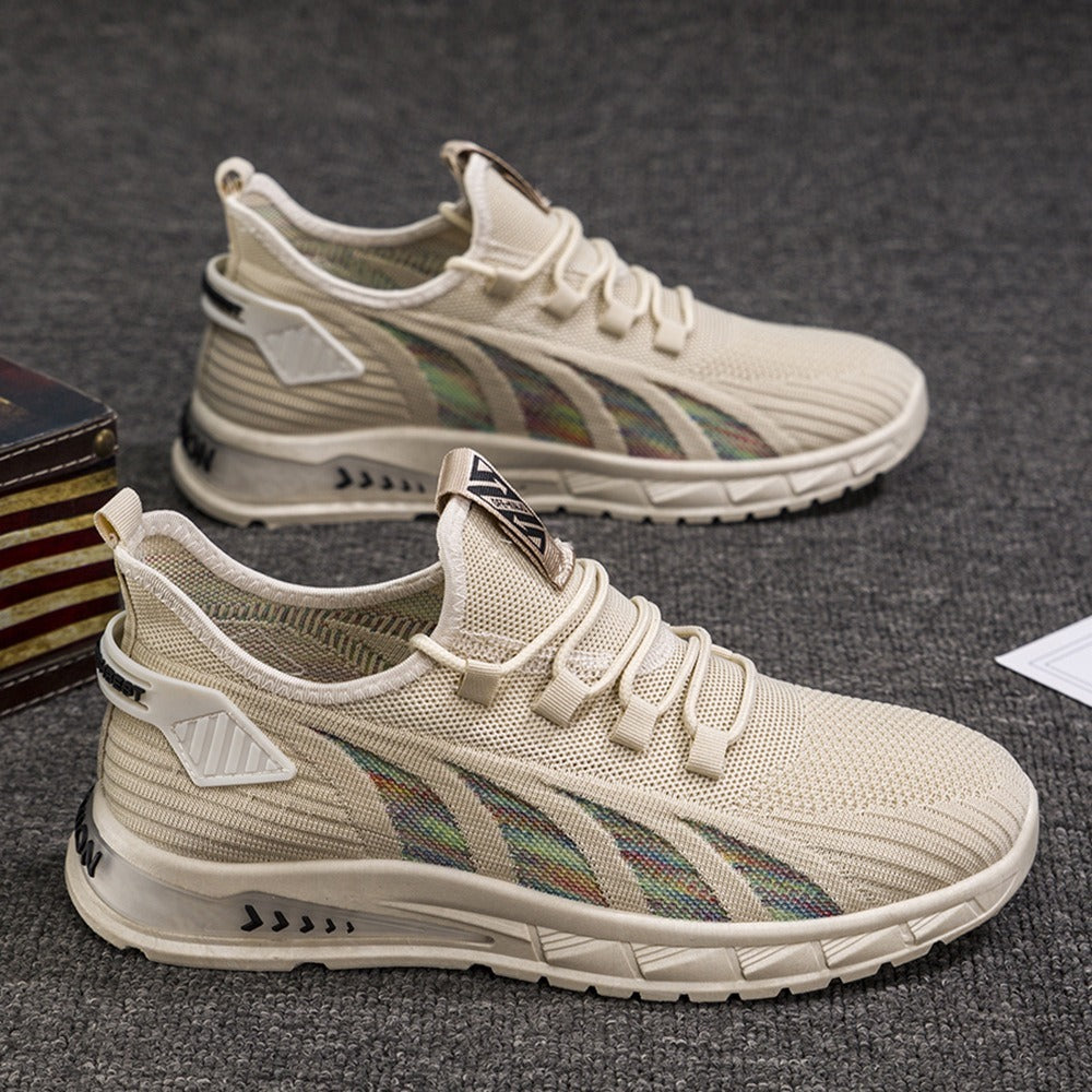 Sneakers Étudiants Homme – Mesh Estival, Légèreté et Confort Pied Fort