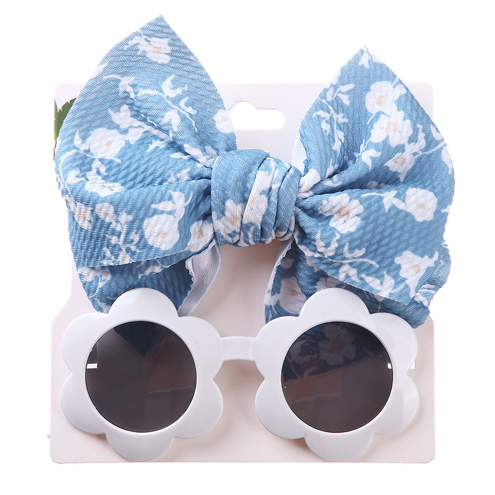 Ensemble Lunettes de Soleil Enfant + Bandeau Style Ours – Protection UV + Accessoire Mode