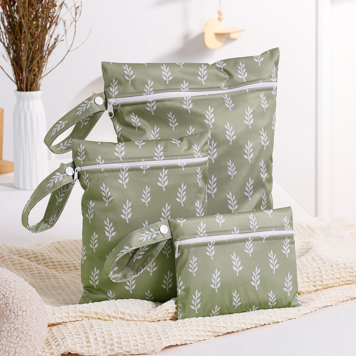 Lot de 3 Sacs de Rangement Imprimés pour Vêtements – Organisation Pratique et Élégante