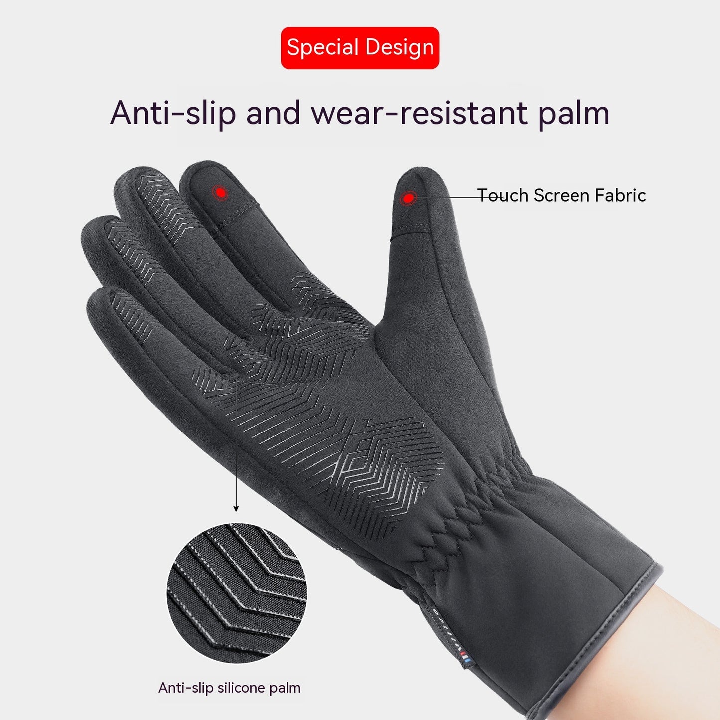 Gants d'hiver imperméables et coupe-vent pour homme – Tactiles et chauds