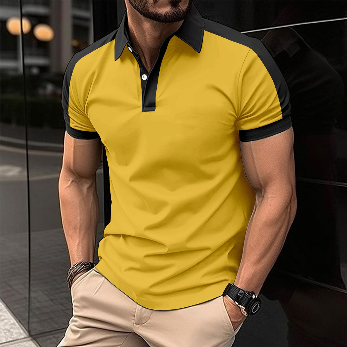 Polo Homme Été – Style Chemise Business, Léger et Élégant