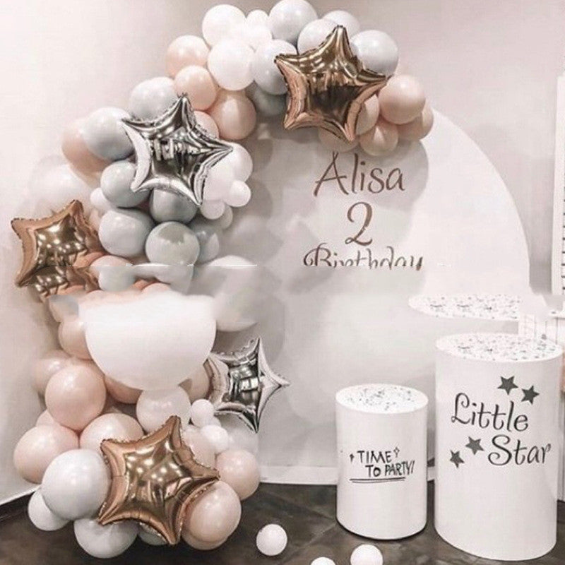 Ballon Latex Rose Gold Maca – Décoration Élégante