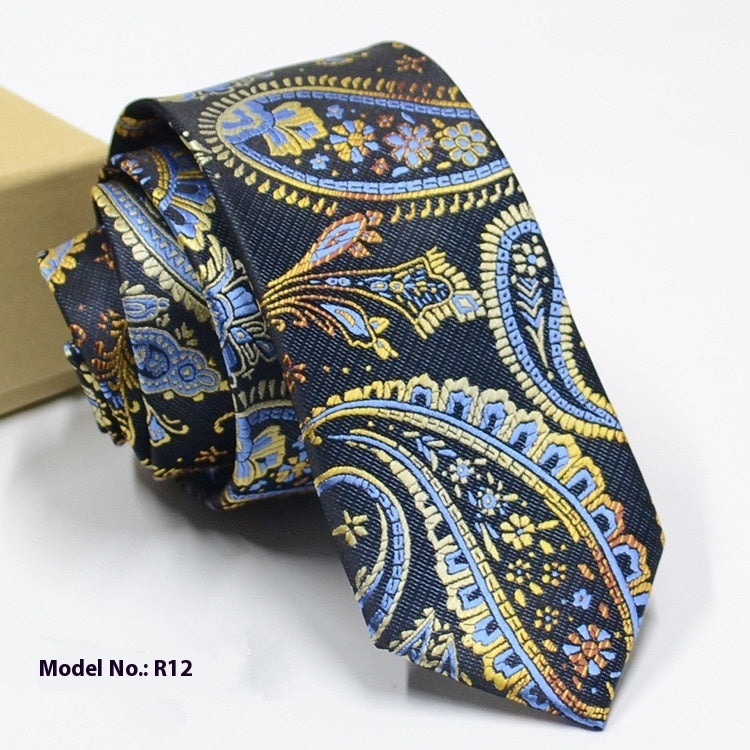 Cravate jacquard élégante – Accessoire de mariage raffiné pour homme