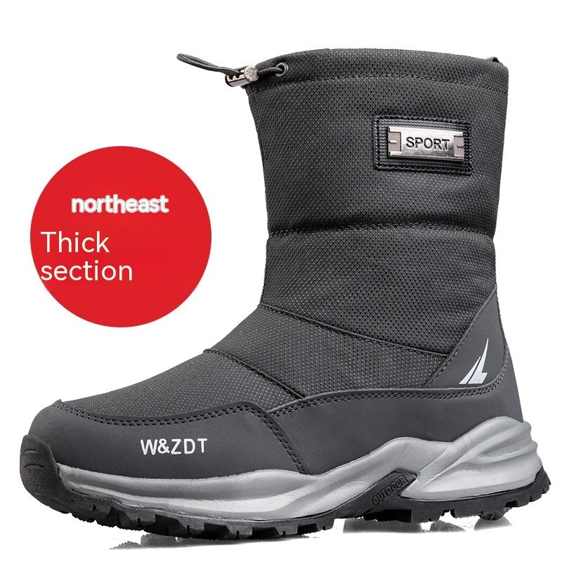 Bottes de Neige Imperméables et Antidérapantes pour Homme – Confort Hivernal