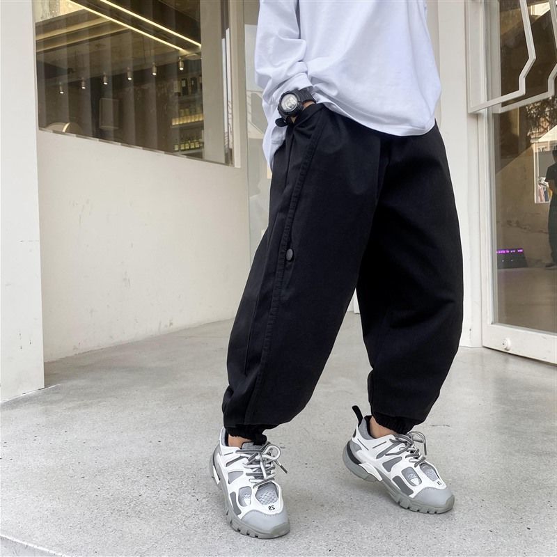 Pantalon garçon style coréen décontracté – Coupe ample et confortable