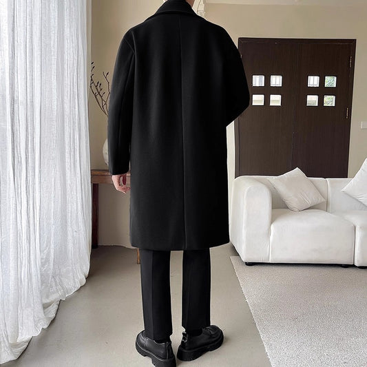 Manteau en laine mi-long ample – Style luxe abordable et tendance