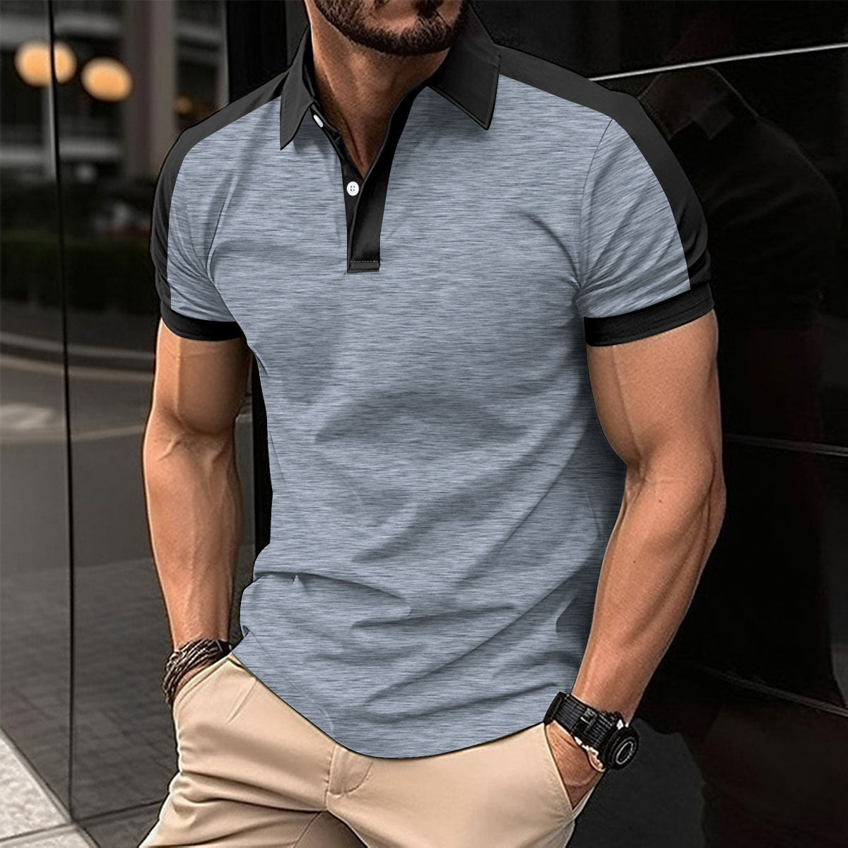 Polo Homme Été – Style Chemise Business, Léger et Élégant