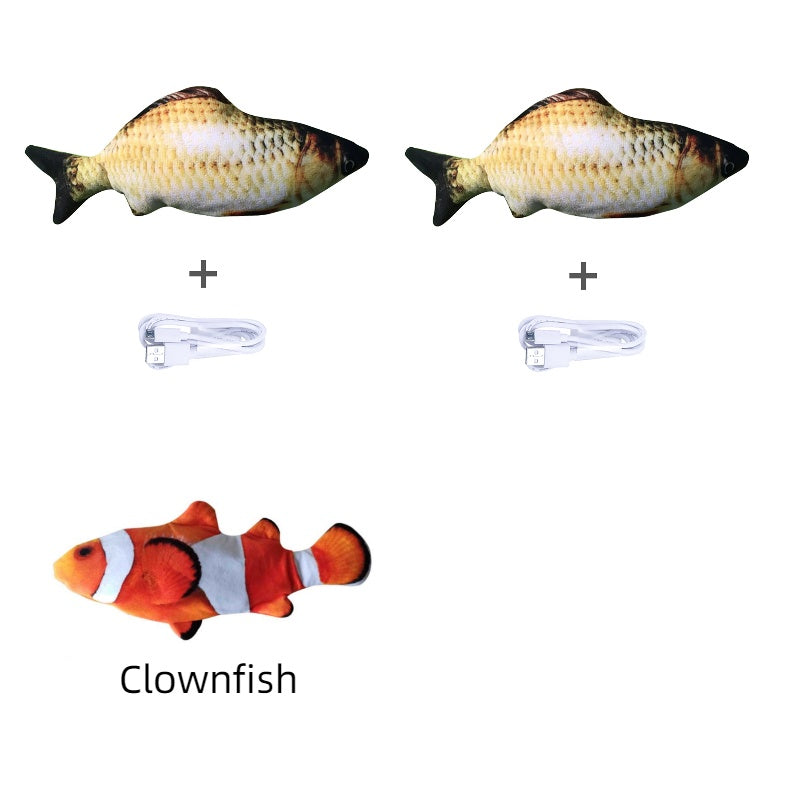 Jouet Poisson Électrique Sautillant – Version sans Catnip