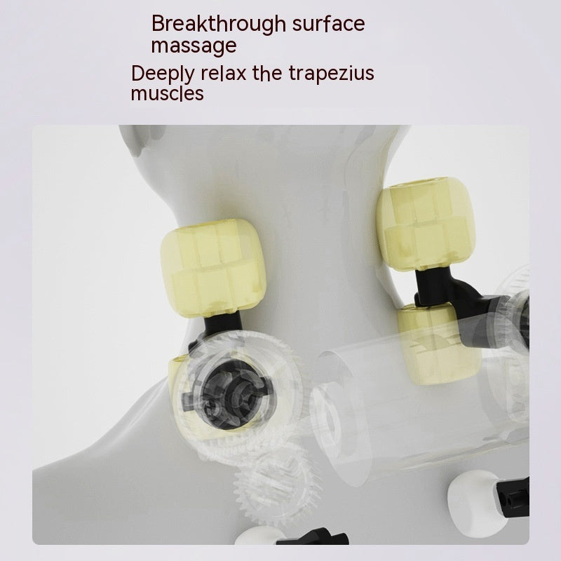 Appareil de massage cervical et trapèze – rouleau manuel 360°