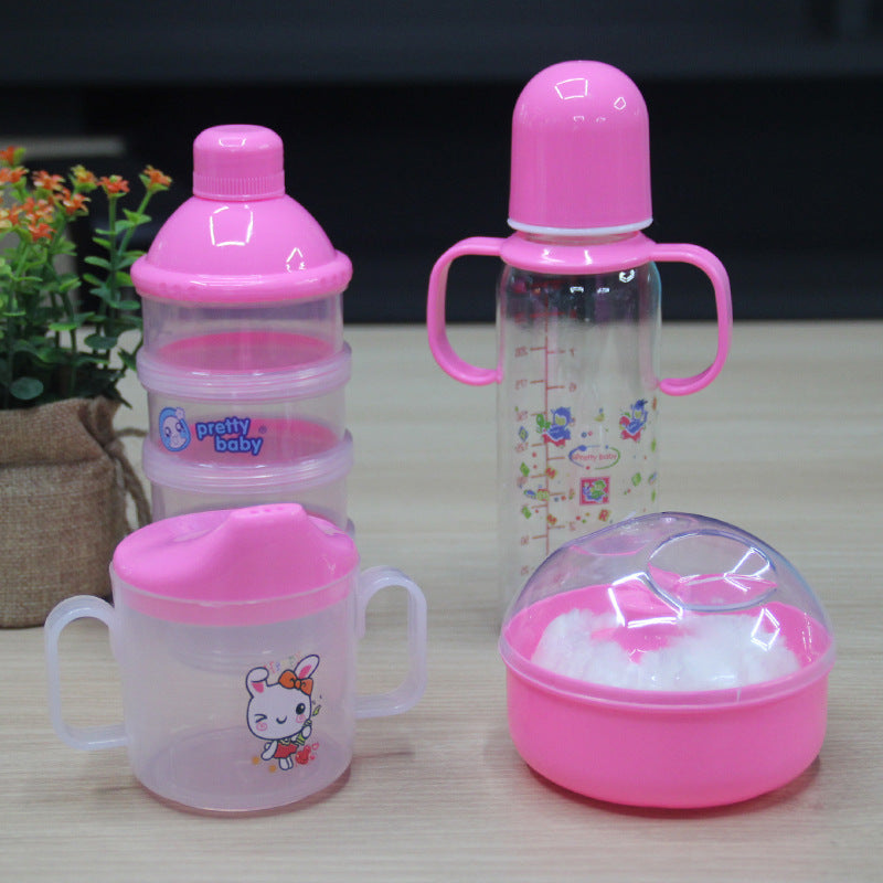 Set de Biberons Bébé 4 Pièces – Pratique et Complet pour les Premiers Repas