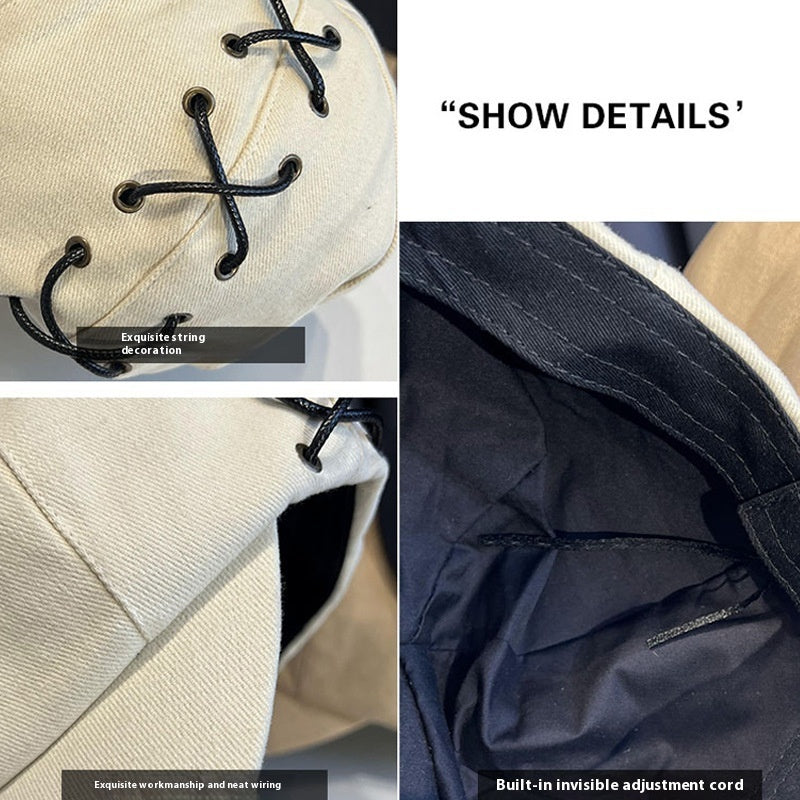 Casquette gavroche unisexe – petit panneau casual