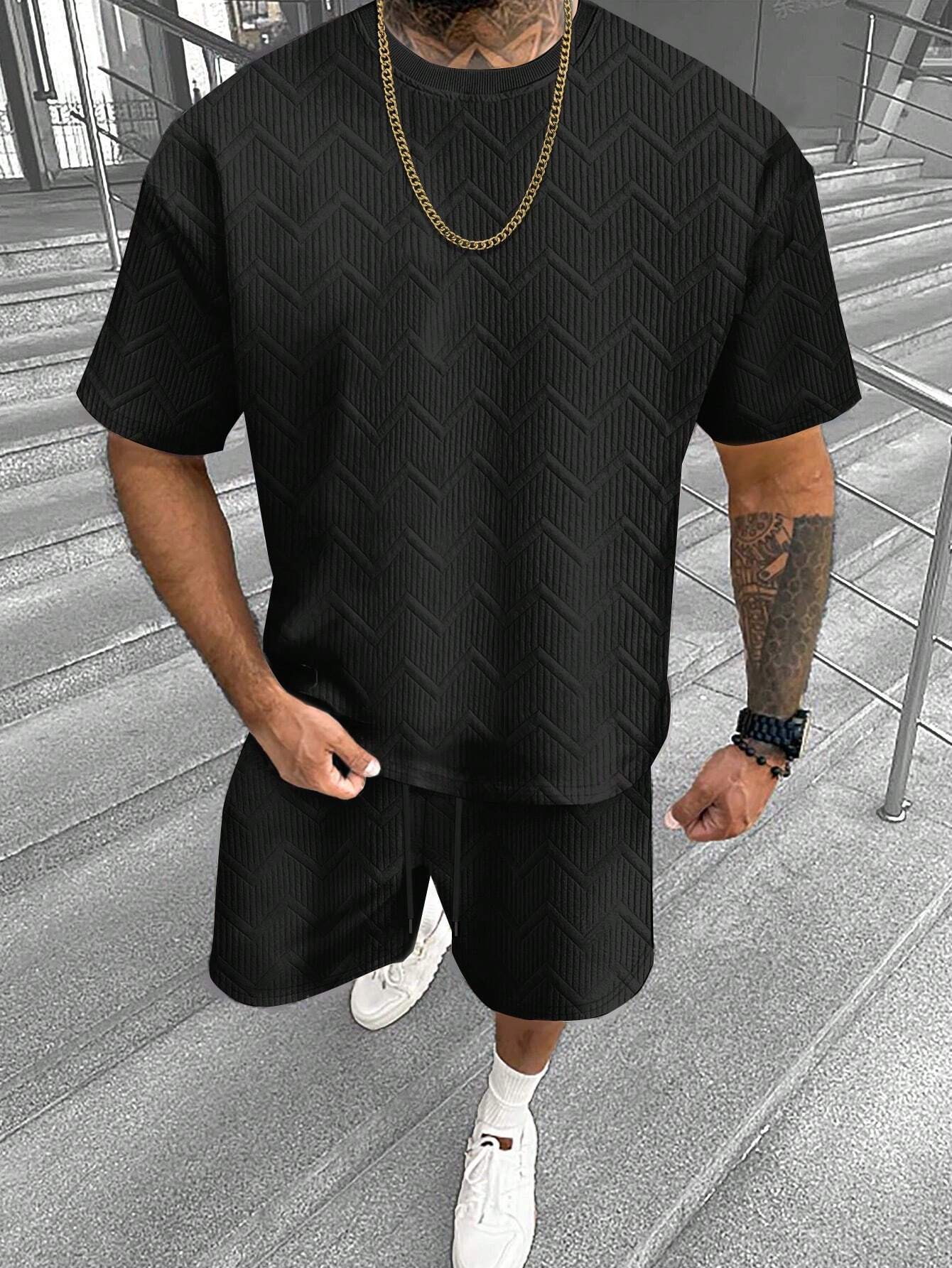 Ensemble homme manches courtes et shorts – Simple, confortable et léger