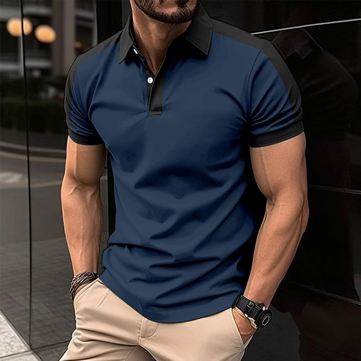Polo Homme Été – Style Chemise Business, Léger et Élégant