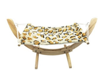 Hamac Chat en Bois – Lit Suspendu Élégant pour Chat et Petit Animal