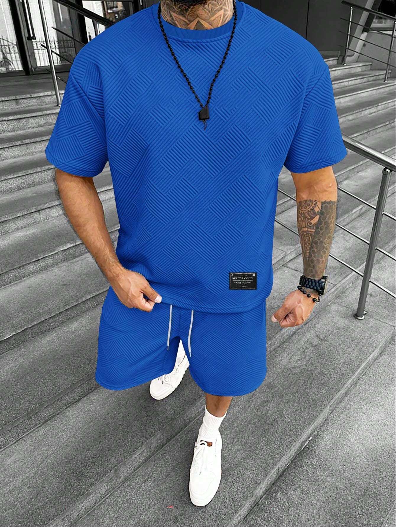 Ensemble homme manches courtes et shorts – Simple, confortable et respirant