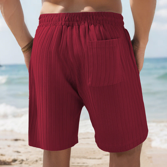 Short Homme Multi-Poches – Style Sport et Plage à Rayures
