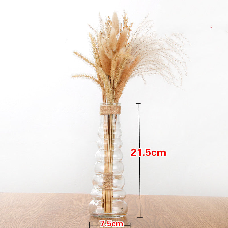 Vase en verre de style européen pour la maison – Ornement décoratif moderne pour salon ou bureau