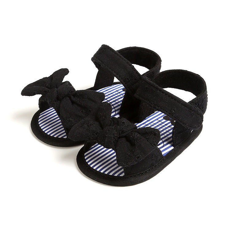 Chaussures d’été bébé avec nœud papillon – Premiers pas élégants