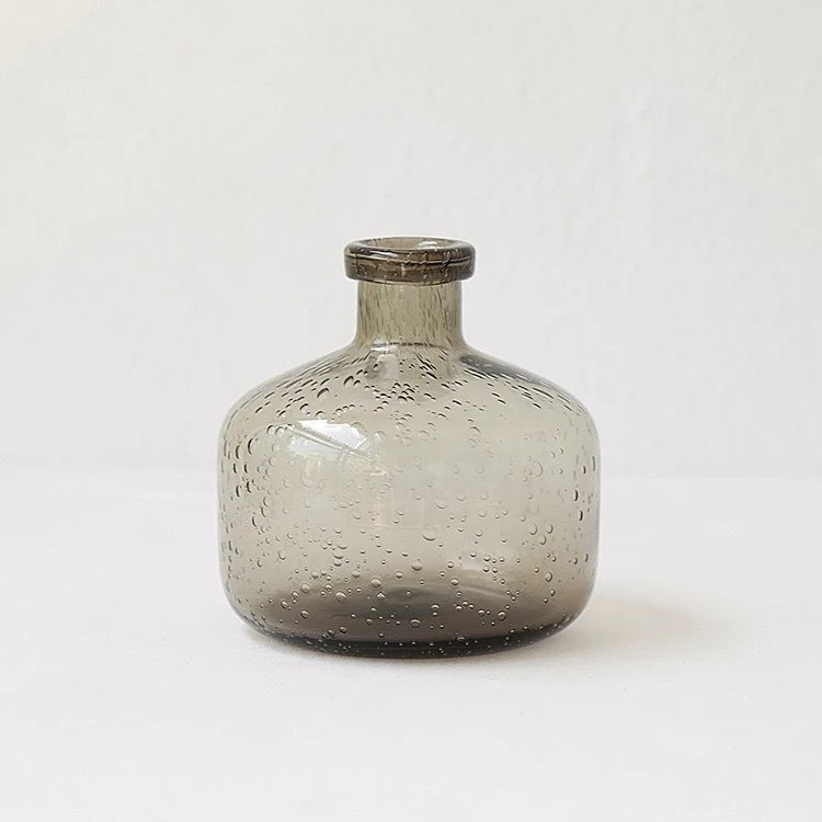Vase en verre à bulles – Élégance artisanale pour votre intérieur