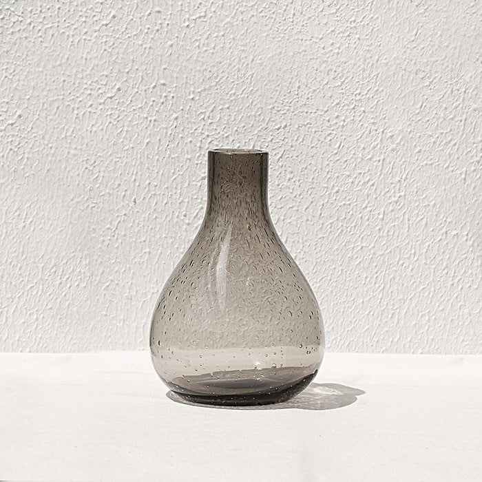 Vase en verre à bulles – Élégance artisanale pour votre intérieur