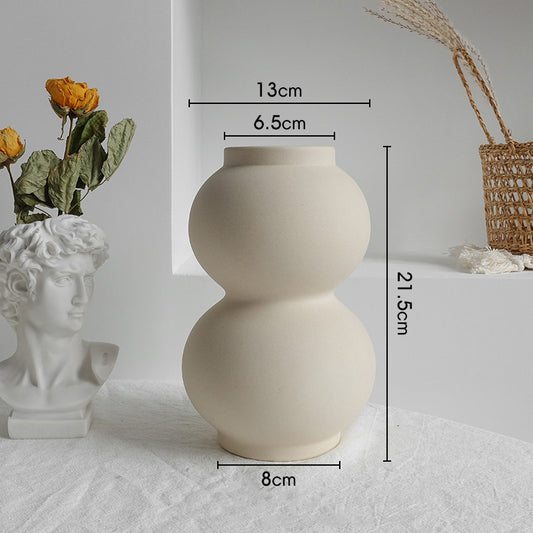 Vase céramique Simplicity pour fleurs sèches – Décoration chic et minimaliste