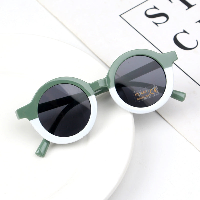 Lunettes Enfant à Monture Ronde Imprimé Léopard – Style Rétro et Protection UV400